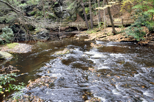 the top of the main falls